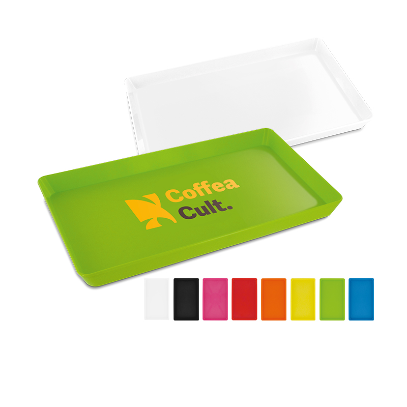 Mini vassoio personalizzato in plastica rigida 25 x 15 x 2 cm