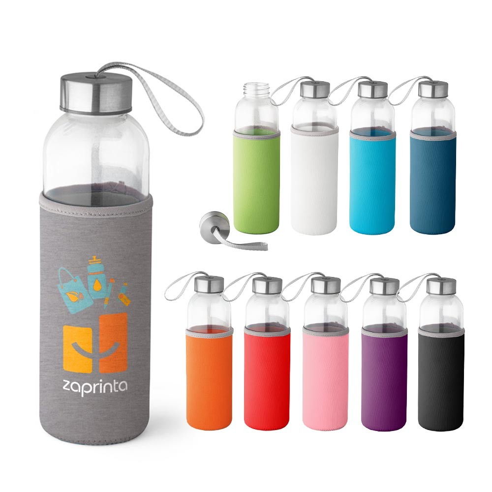 Bottiglia sportiva in vetro e acciaio inossidabile - Montepulciano