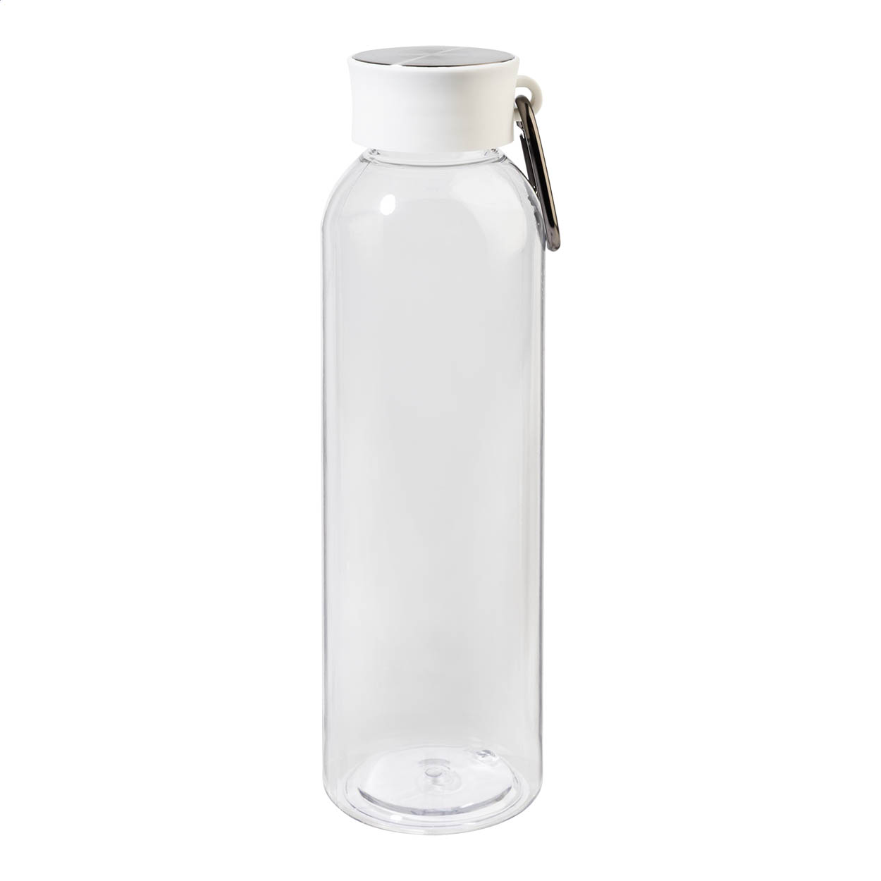 Borraccia Pembus in RPET da 600 ml con moschettone in alluminio e logo