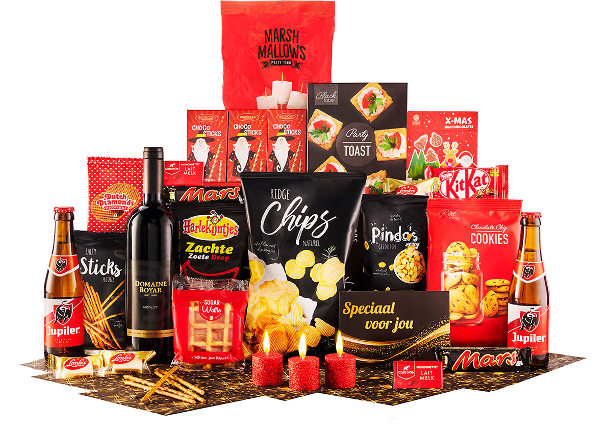 Scatola gourmet "For You" con 29 prelibatezze