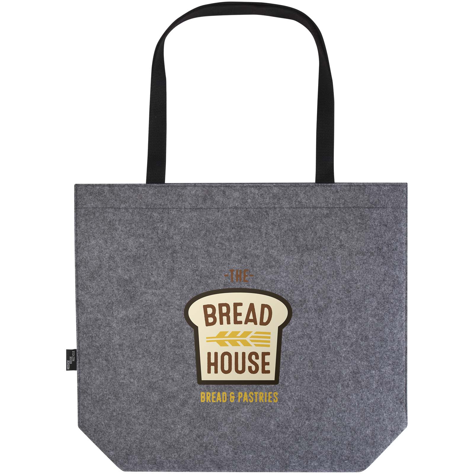 Borsa Gusset in Feltro Riciclato - Montichiari stampato con logo