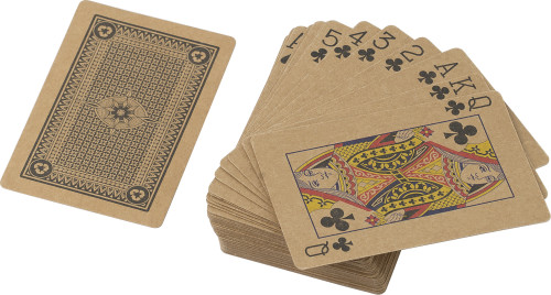 Mazzo di 54 carte in cartone riciclato