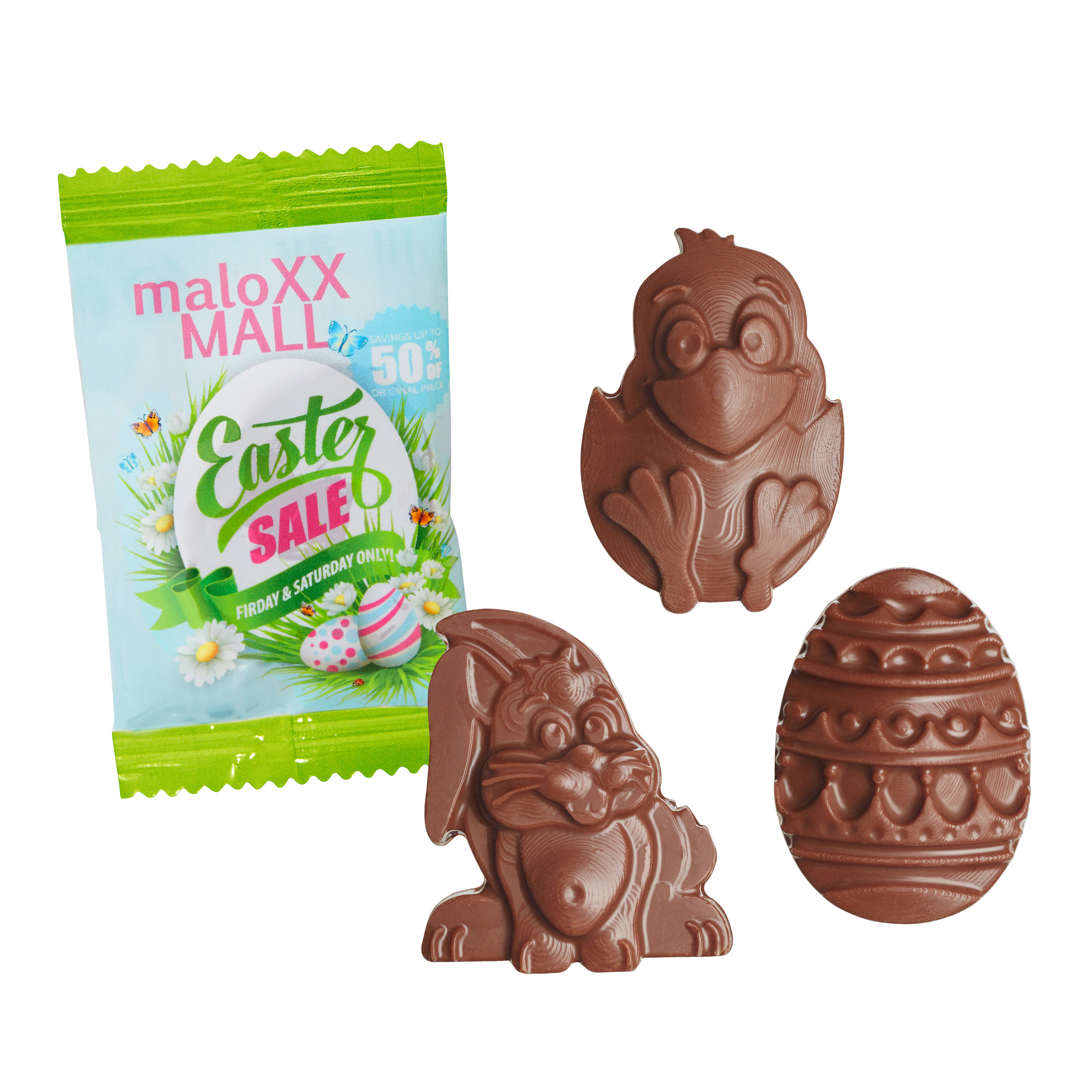 Forme di Cioccolato Pasquali - Vezza d’Oglio stampato con logo