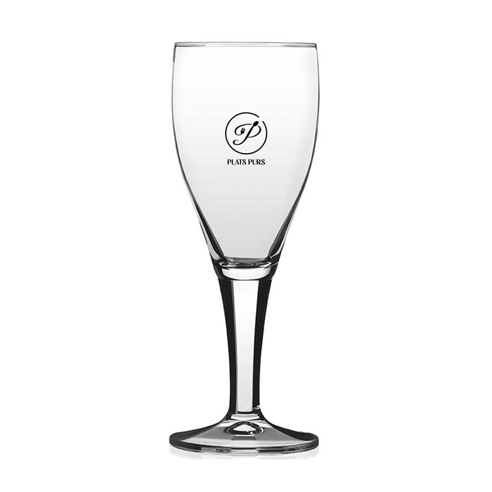 Bicchiere da birra personalizzato con stelo trasparente 300 ml - Chambly