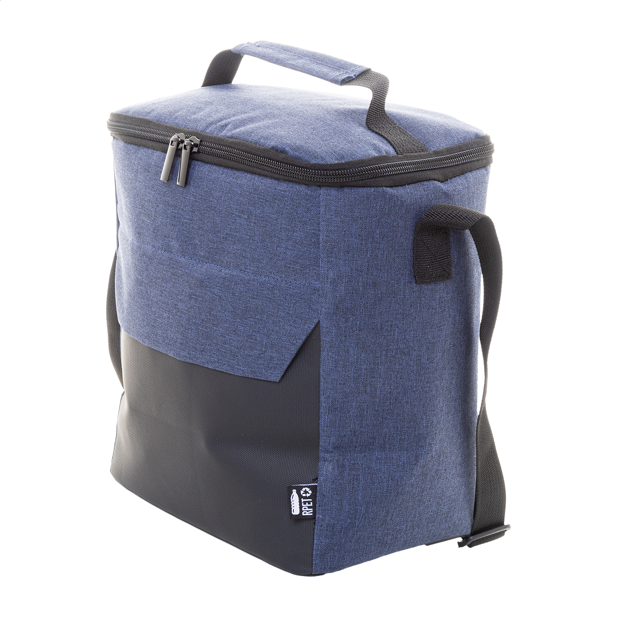 Borsa termica Blacol in RPET 600D con tracolla e il tuo logo