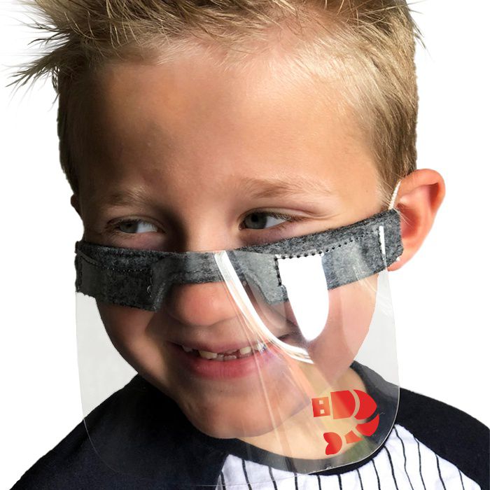 Mezza visiera personalizzata da coronavirus per bambini - Nontiscordardime