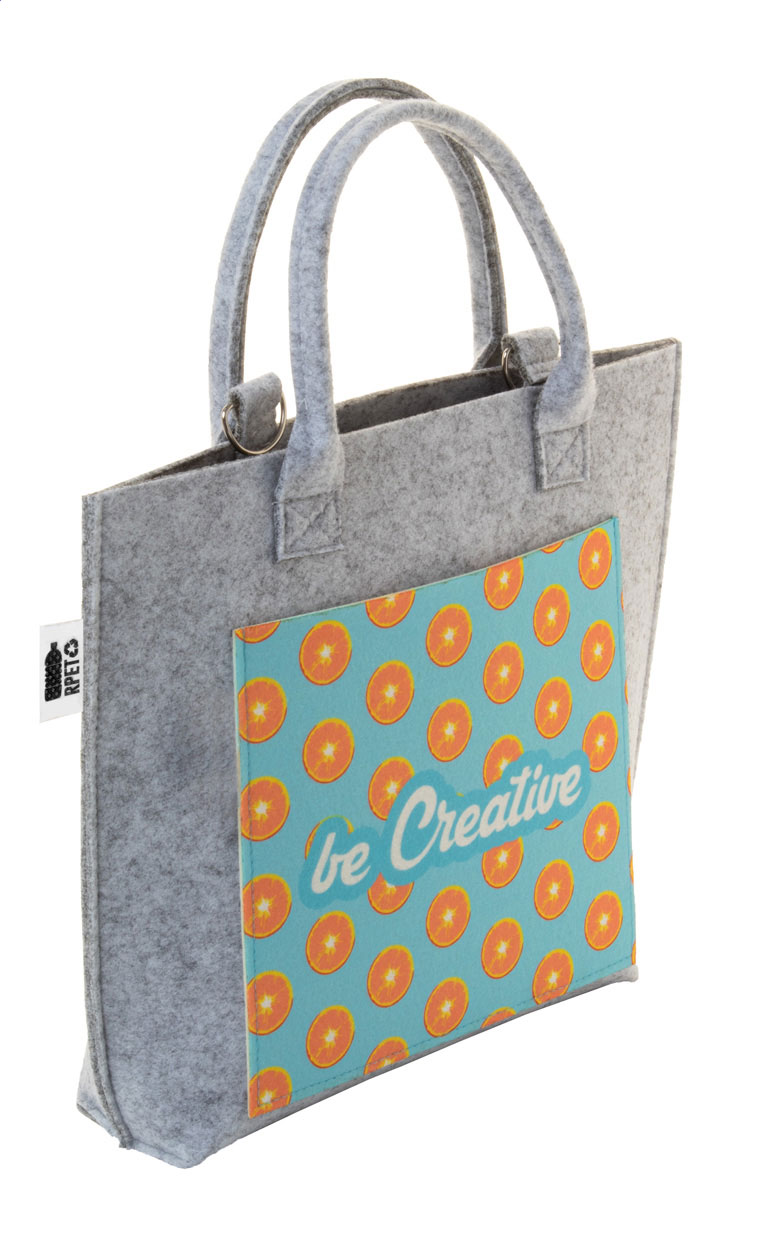 Borsa a tracolla in feltro RPET CreaColor - Claino con Osteno