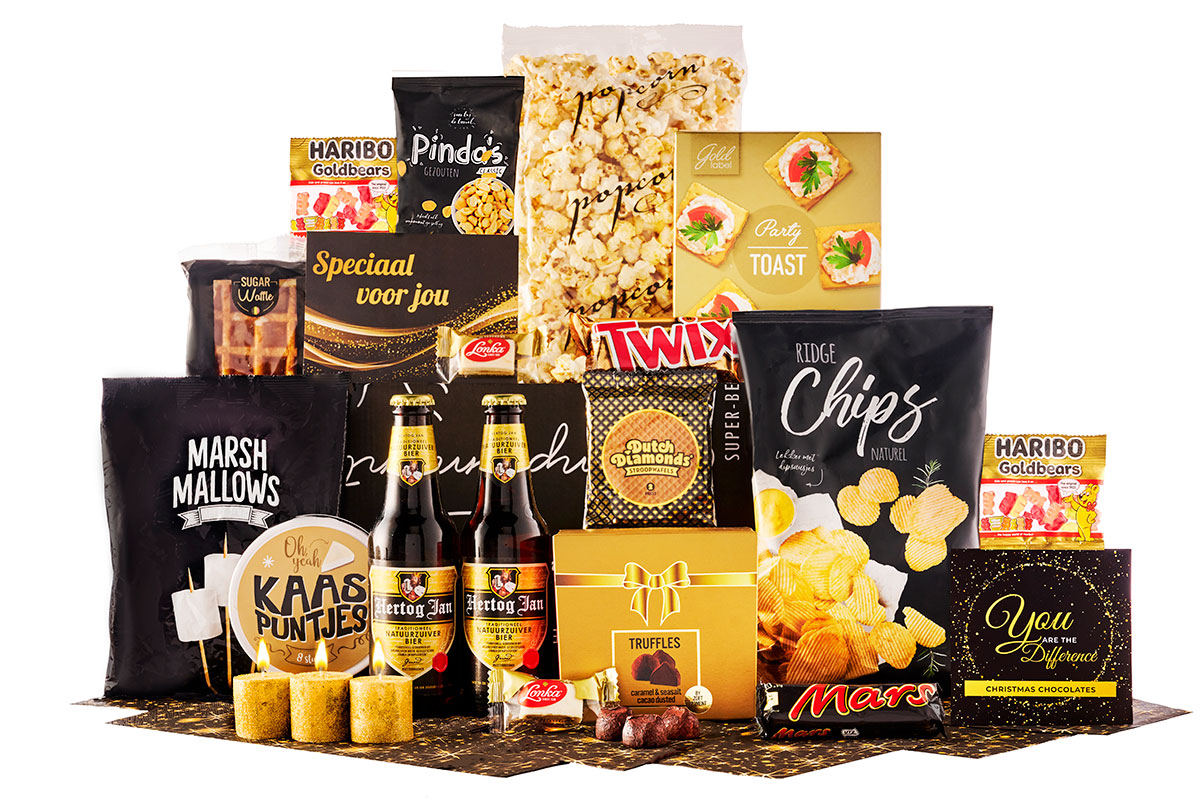 Scatola gourmet "Surprise" con 24 prelibatezze