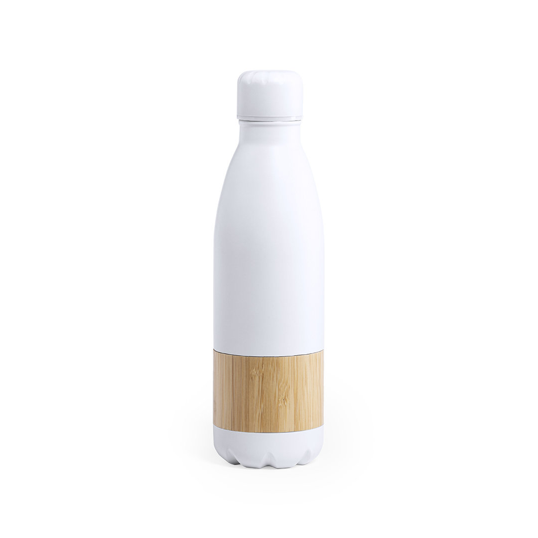 Borraccia in acciaio inossidabile eco-compatibile con cinturino in bambù 750ml - Branzi