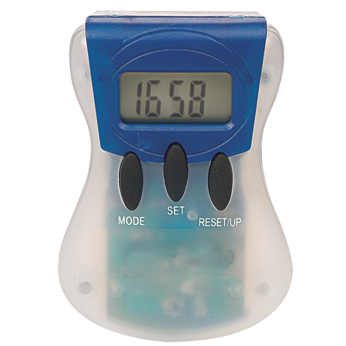 Pedometro Bicolore con Clip di Fissaggio - Castelfranco di Sotto