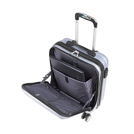 Trolley da Business Argento con Lucchetto TSA e Tasca Imbottita per Notebook - Adro