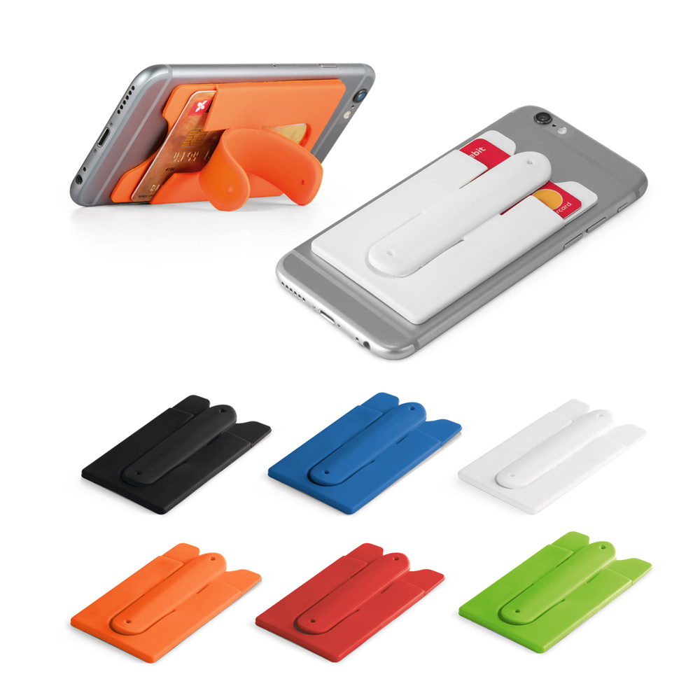 Porta Tessere in Silicone per Smartphone con Adesivo