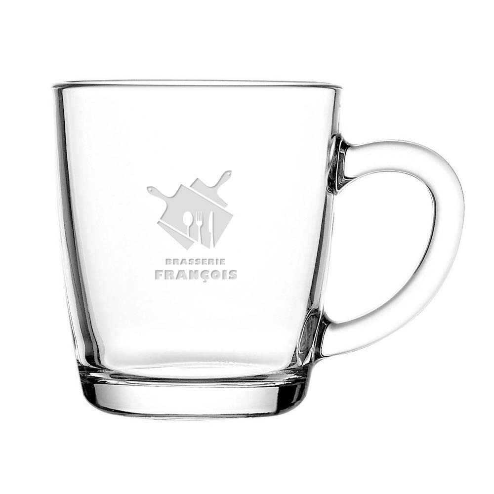 Bicchiere da tè personalizzato da 320ml - Busto Garolfo stampato con logo