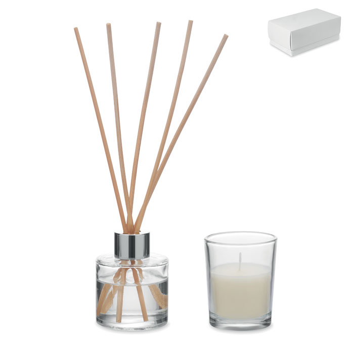 Diffusore e set di candele alla vaniglia