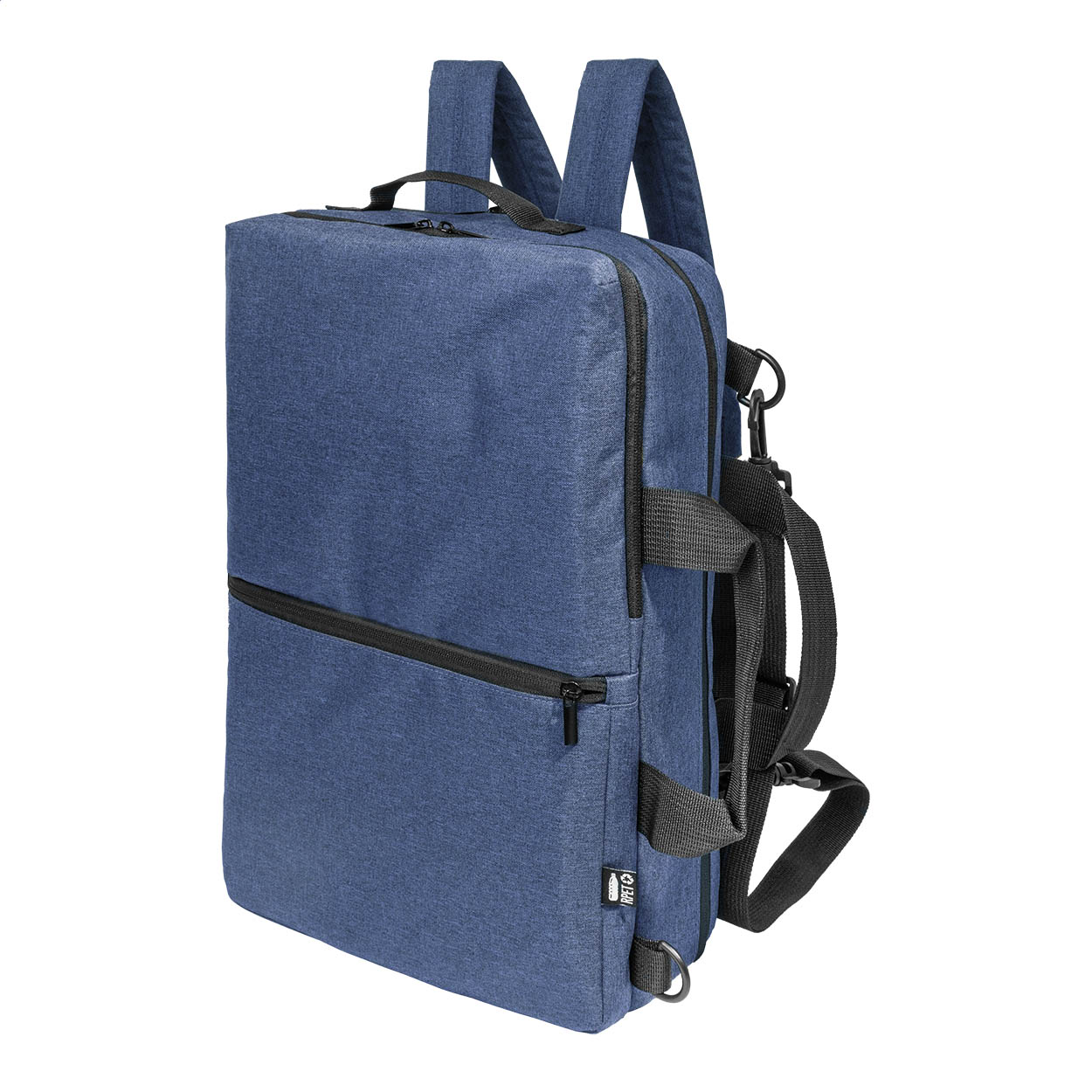 Zaino portadocumenti Walton in RPET 600D a doppia funzione con logo