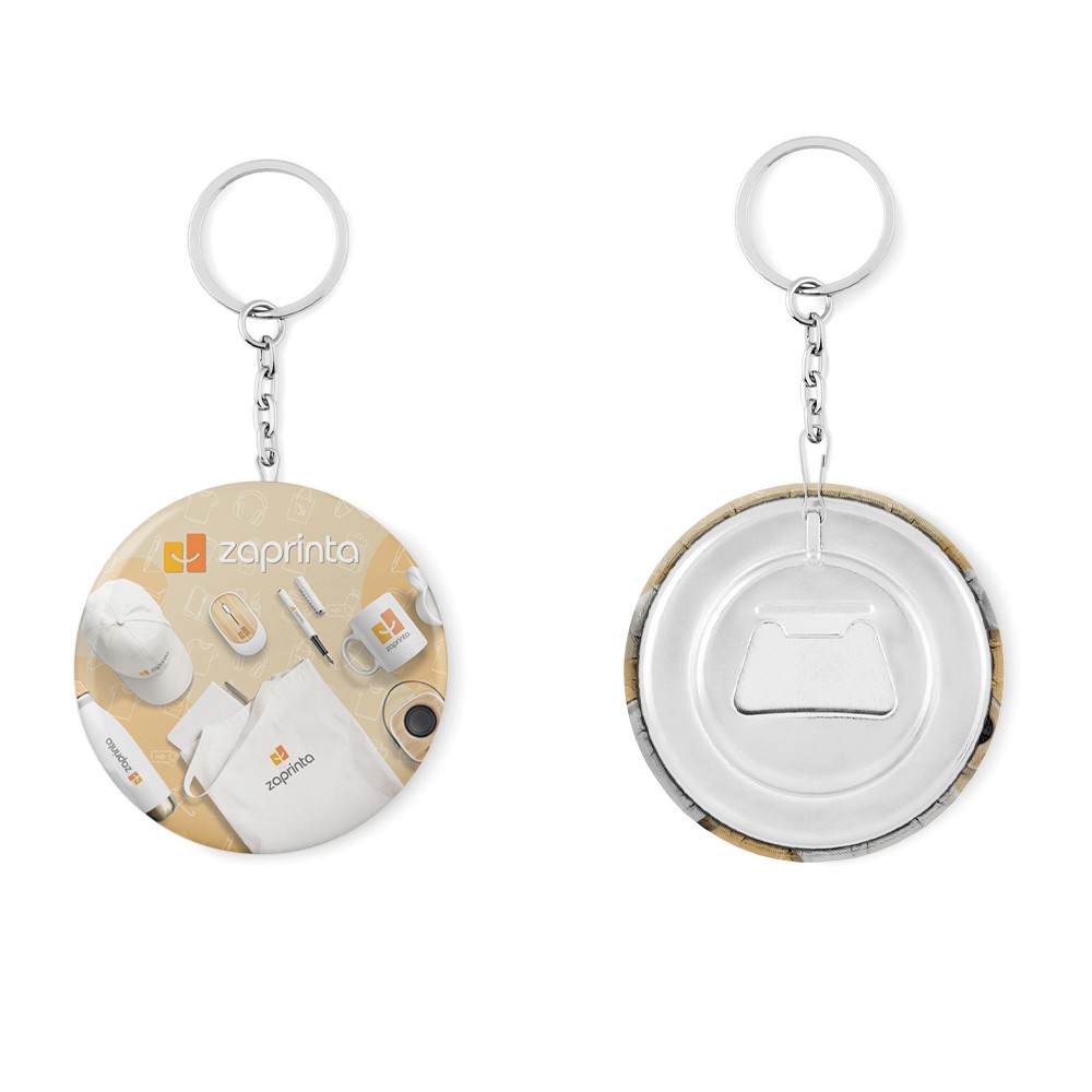 Apribottiglie multifunzione con anello portachiavi e bottone a spillo - Scarperia e San Piero