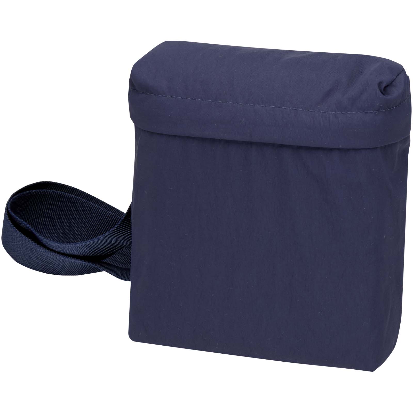 Borsa a tracolla Arca in nylon stropicciato riciclato GRS con logo