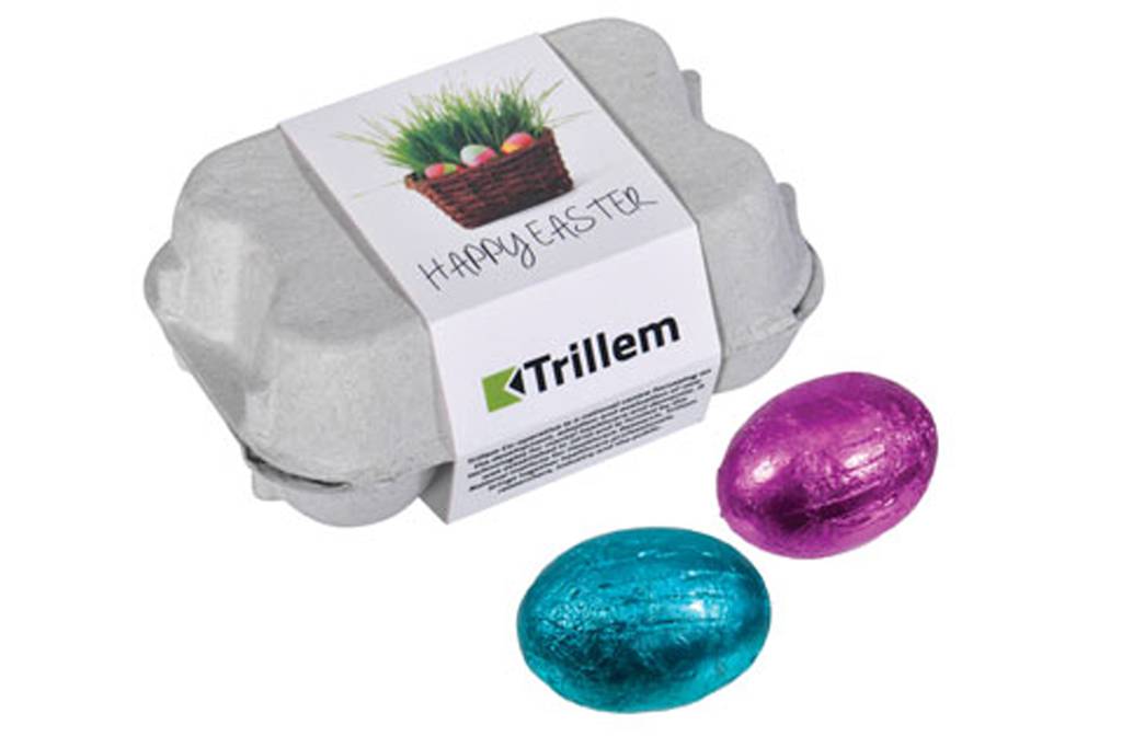 Uova di Pasqua al cioccolato con involucro stampato - Guidizzolo