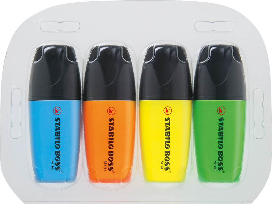 STABILO BOSS MINI Set di 4 evidenziatori