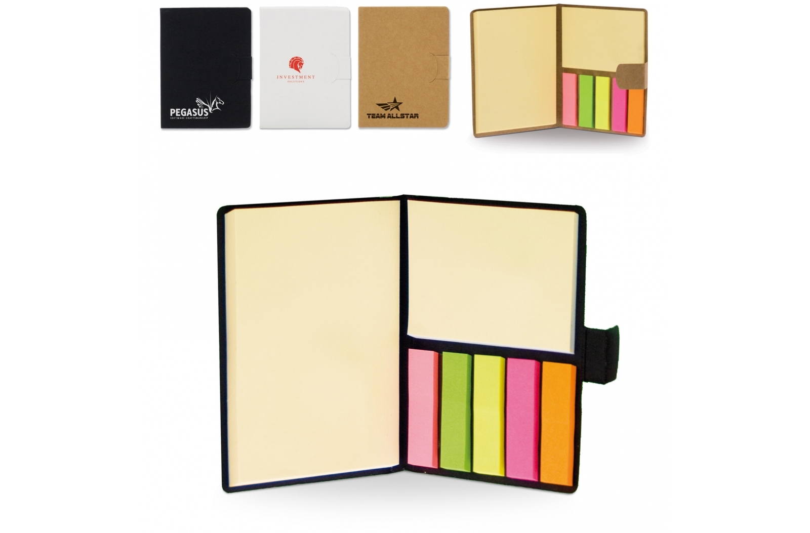 Quaderno di Sticky Notes in Misure Diverse - Ciserano