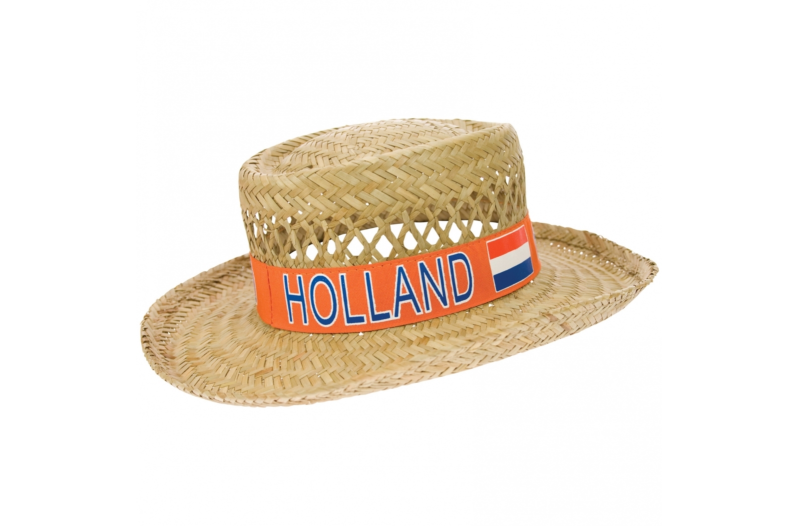 Cappello di Paglia Olandese con Nastro Arancione - Capraia e Limite