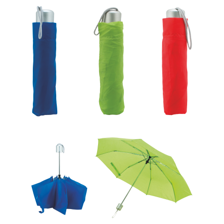 Ombrello con asta metallica pieghevole e impugnatura in PVC - Cantù