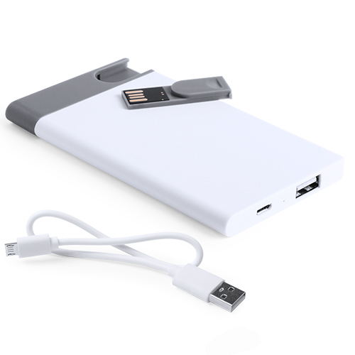 Batteria esterna personalizzata da 2500 mAh con chiavetta USB da 8 Gb - Grosseto