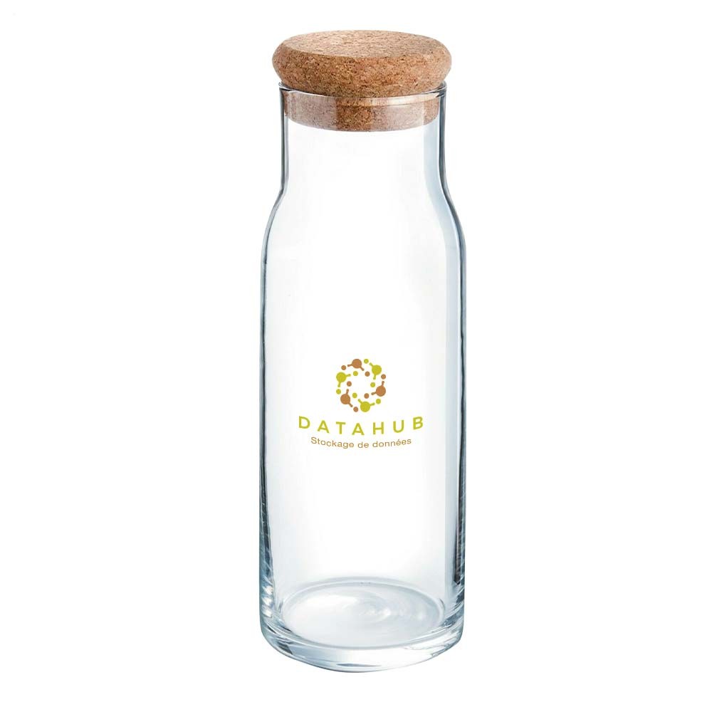 Elegante caraffa in vetro con tappo in sughero - Rezzago