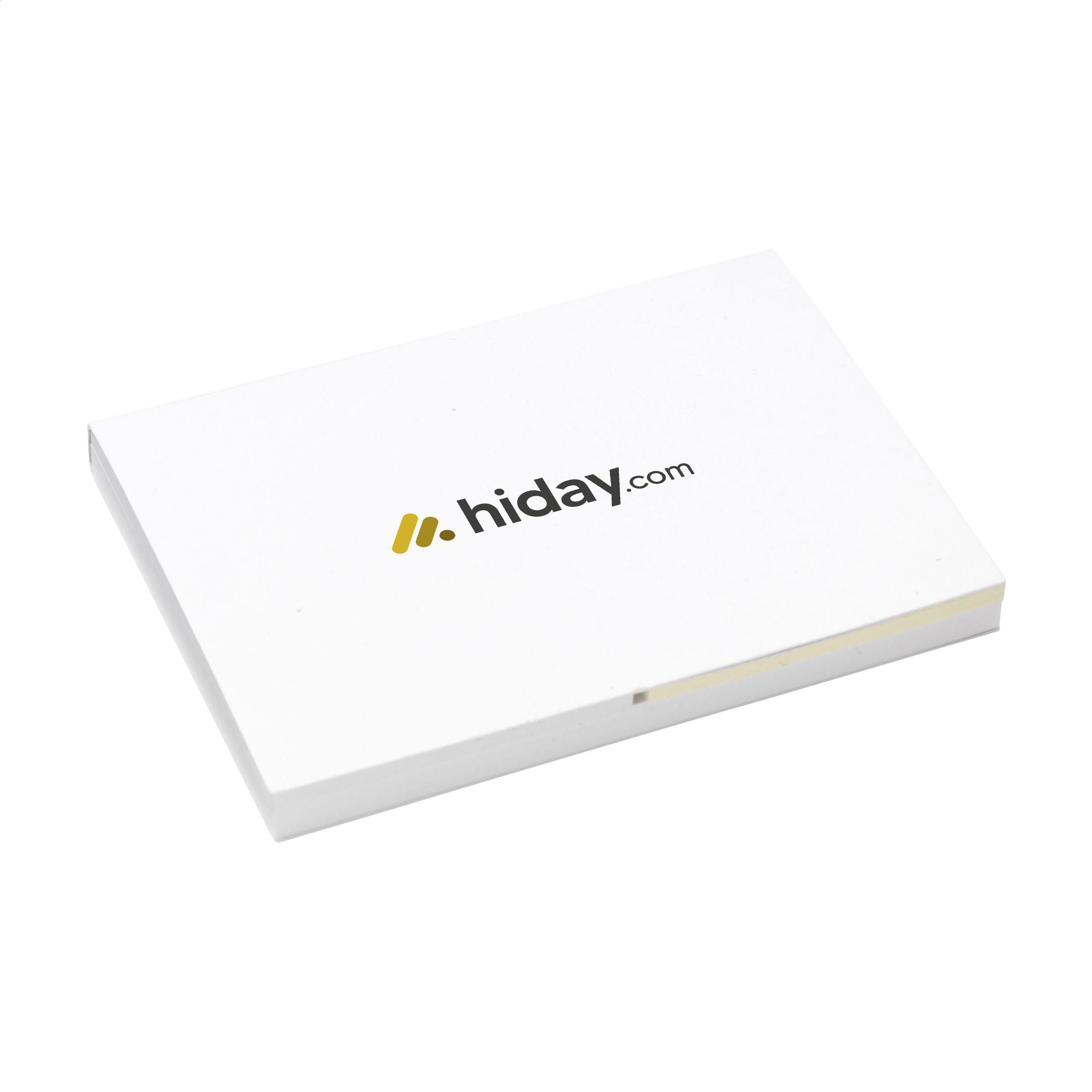 Blocchetti memo adesivi e marcatori in carta riciclata