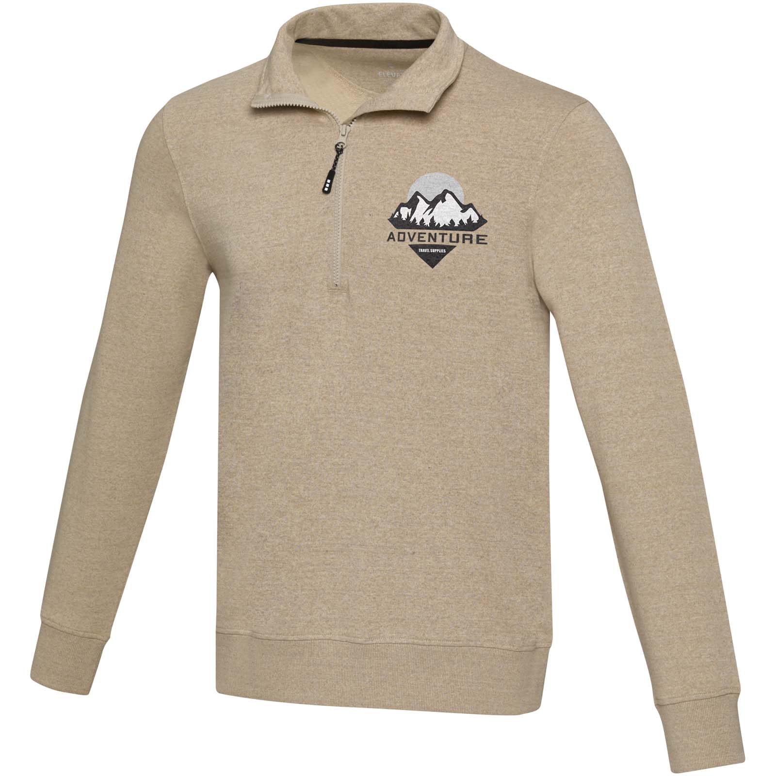 Maglione unisex riciclato Aware™ con zip a un quarto