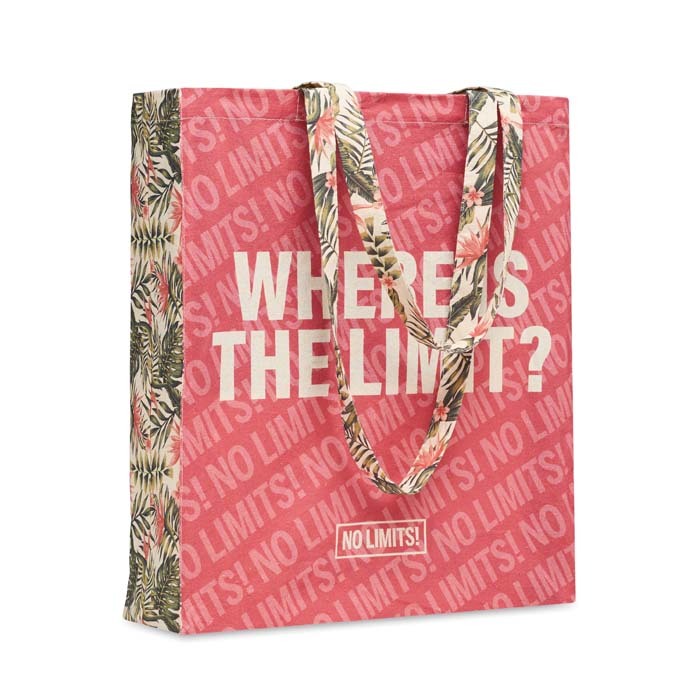 Borsa di cotone con soffietto e manici lunghi - Gambolò