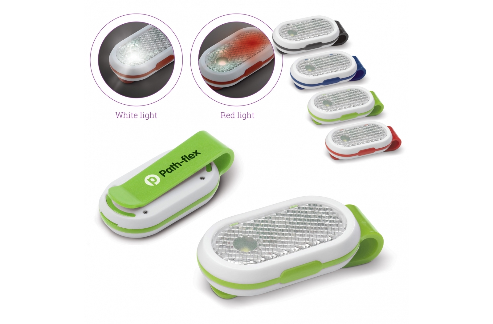 Luce di sicurezza sportiva doppia-luce attaccabile - Brenna