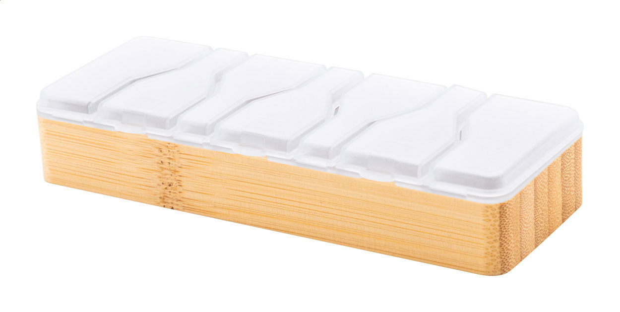 Contenitore settimanale per pillole EcoBamboo - Flero