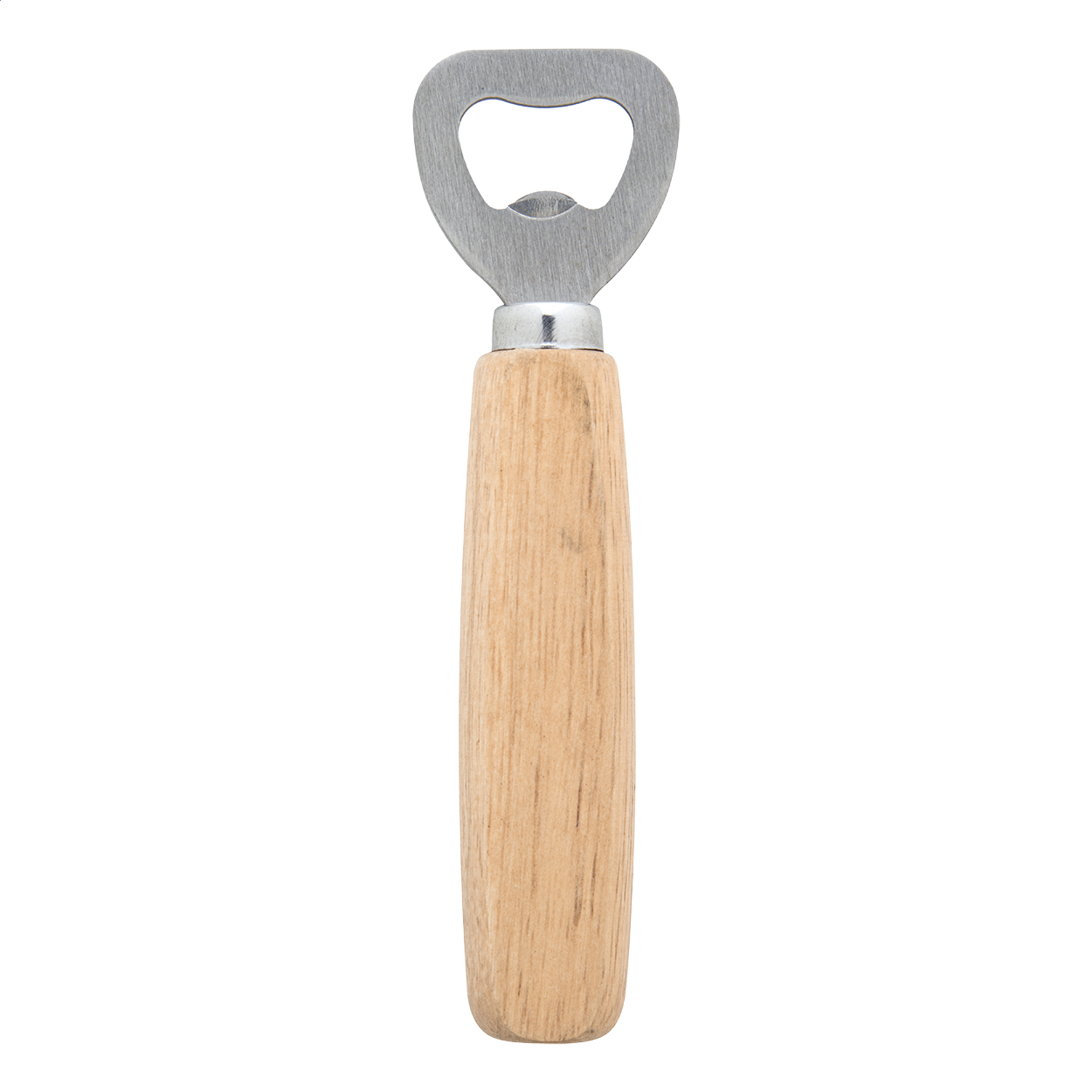 Apribottiglie Bierbaum con manico in legno e il tuo logo stampato con logo