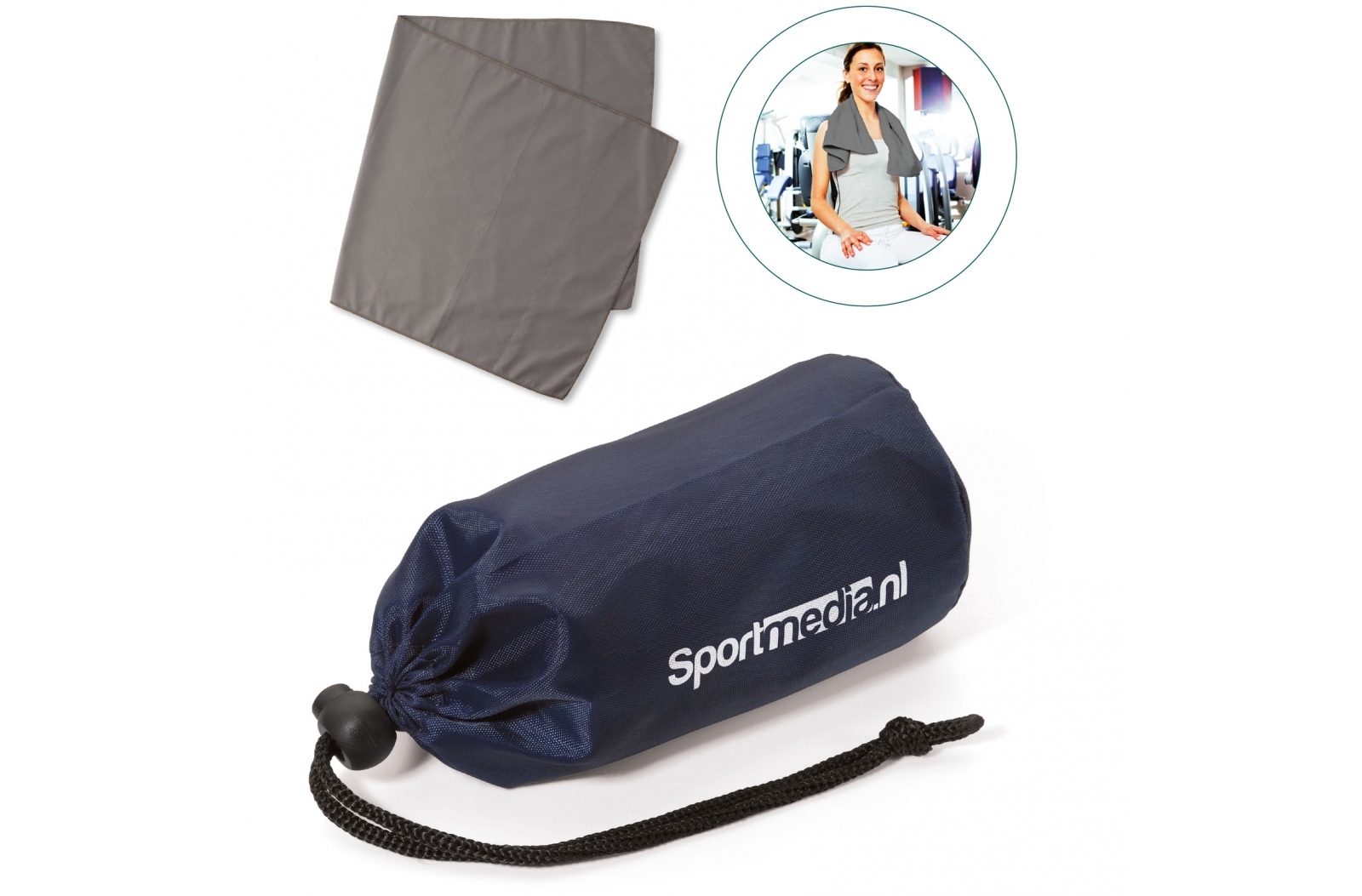 Asciugamano da Viaggio Sportivo in Microfibra in Pochette di Poliestere - Inveruno