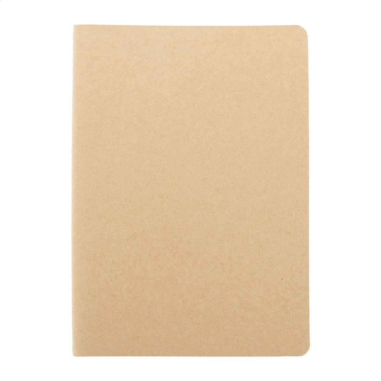 Quaderno A5 Crofty in carta riciclata con copertina cucita e logo stampato con logo