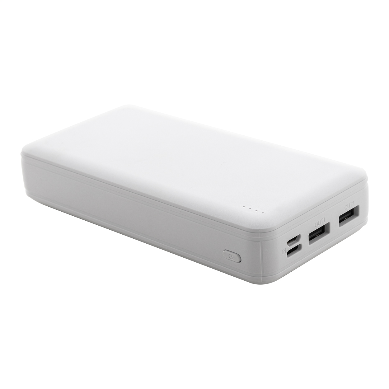 Power bank Rabobank XXL in ABS riciclato da 20000 mAh con il tuo logo stampato con logo
