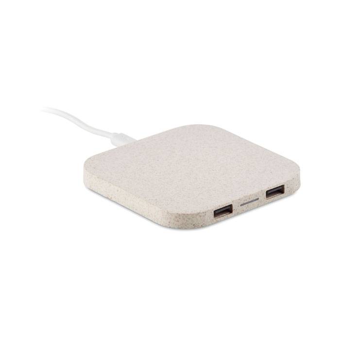 Pad di ricarica wireless con hub USB - Sirtori