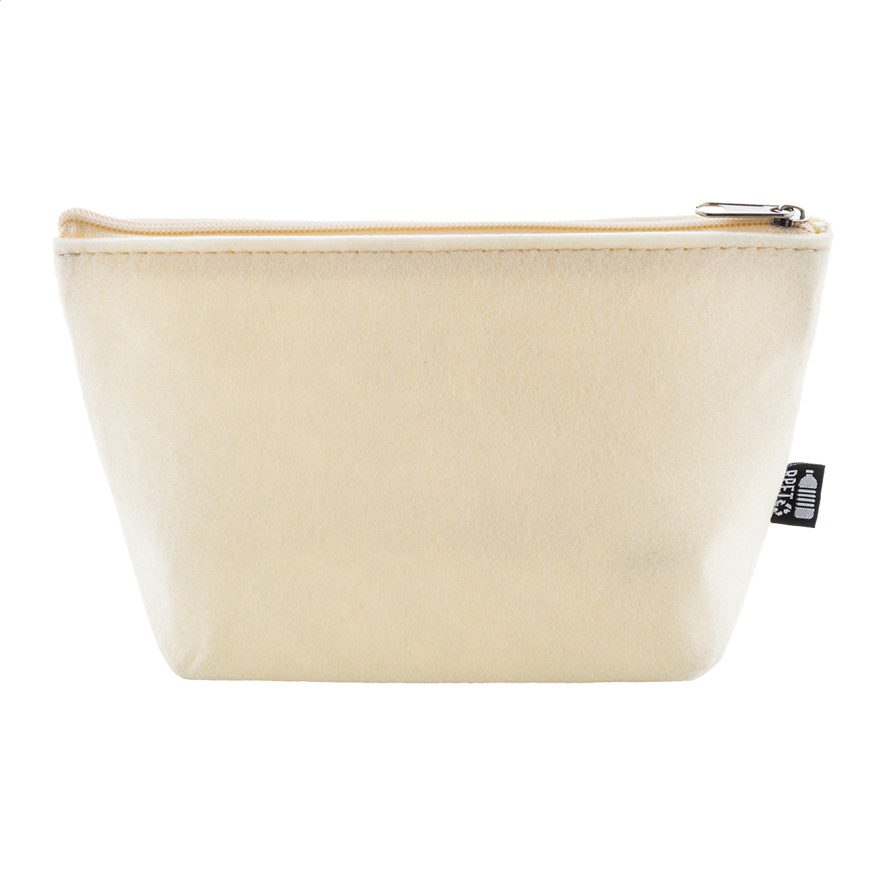 Trousse cosmetici Refelt Beauty personalizzata in feltro RPET stampato con logo