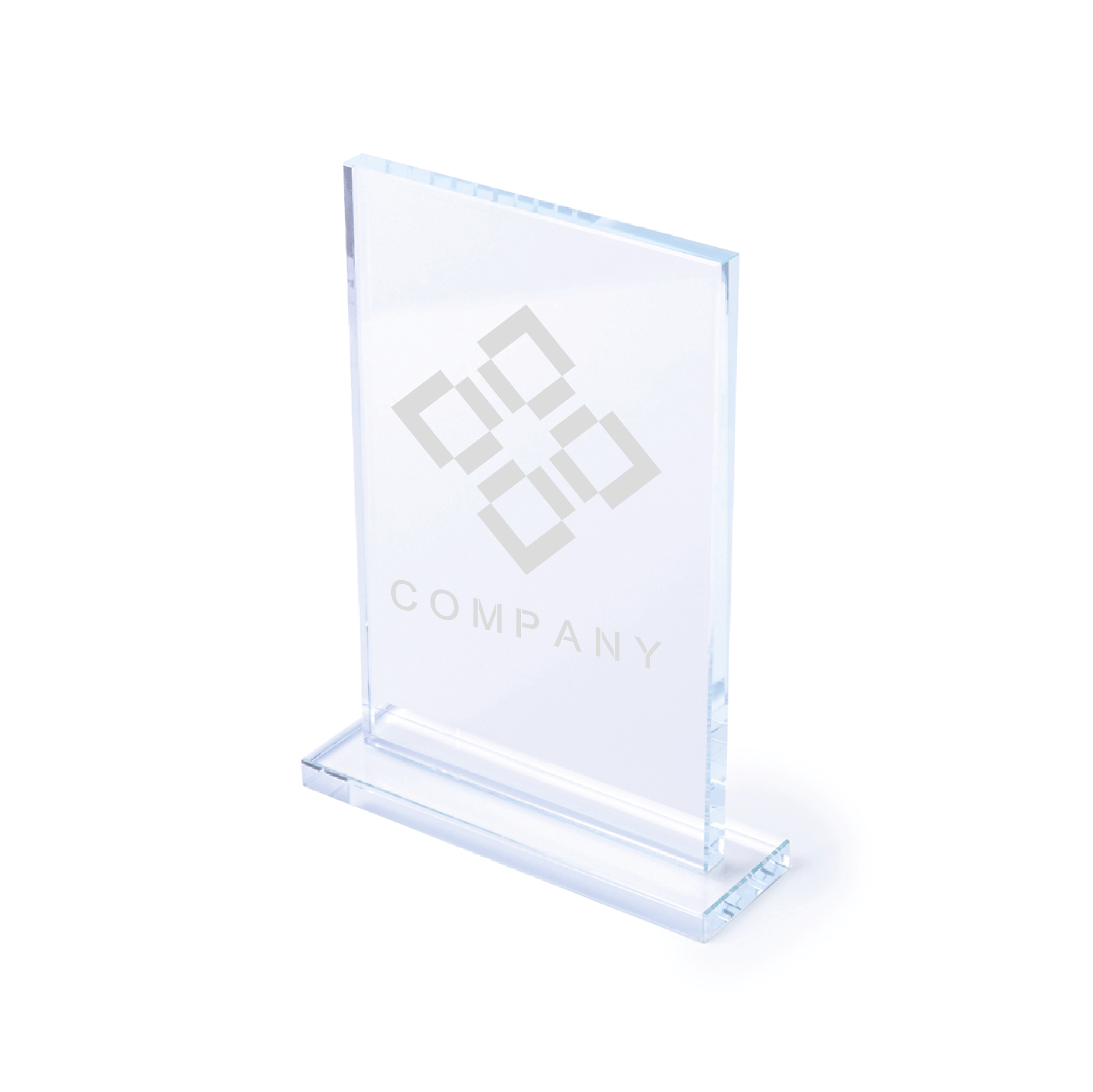 Piastra Trofeo Rettangolare in Vetro Spesso - Tromello