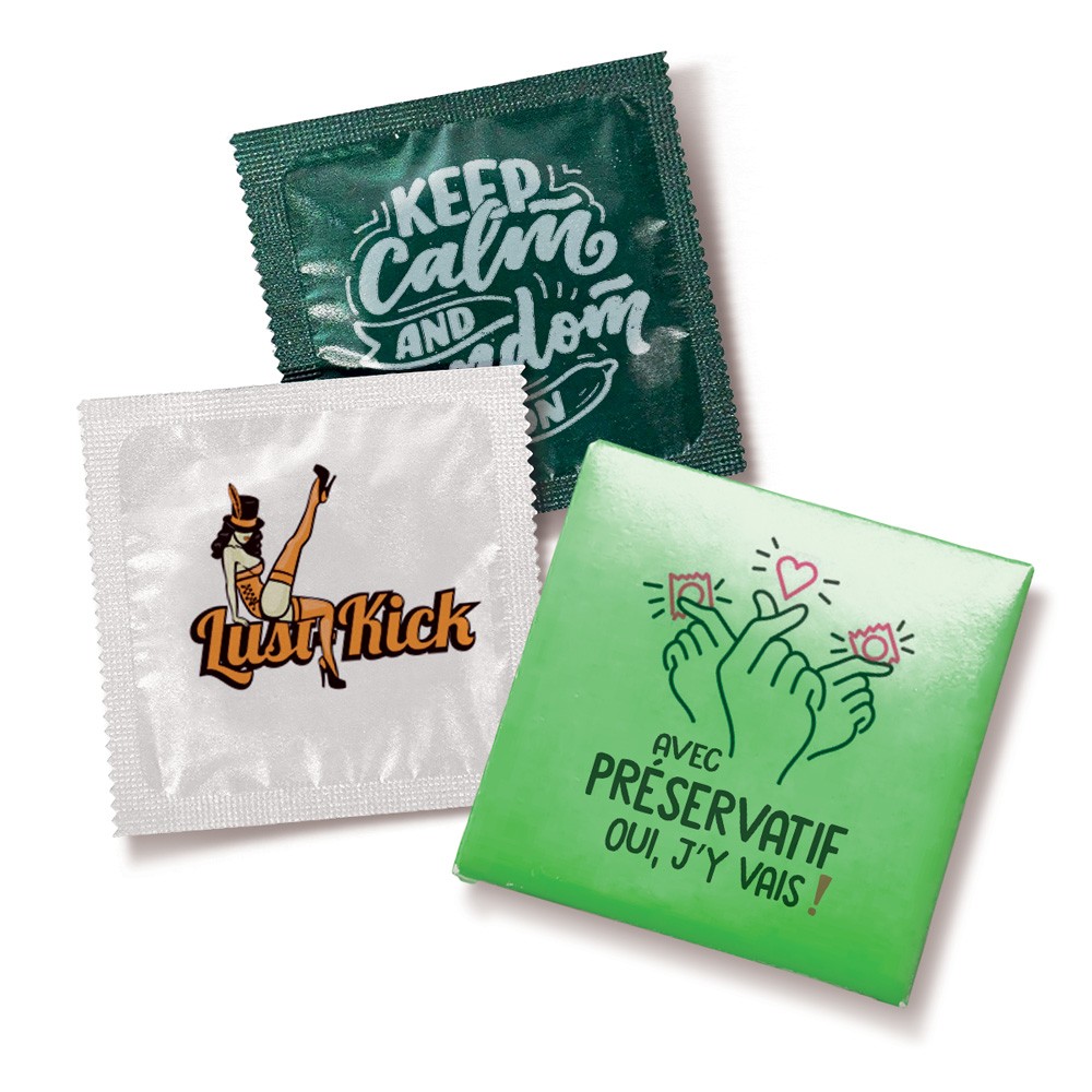 Preservativo personalizzato con custodia e confezione personalizzabile - PR05