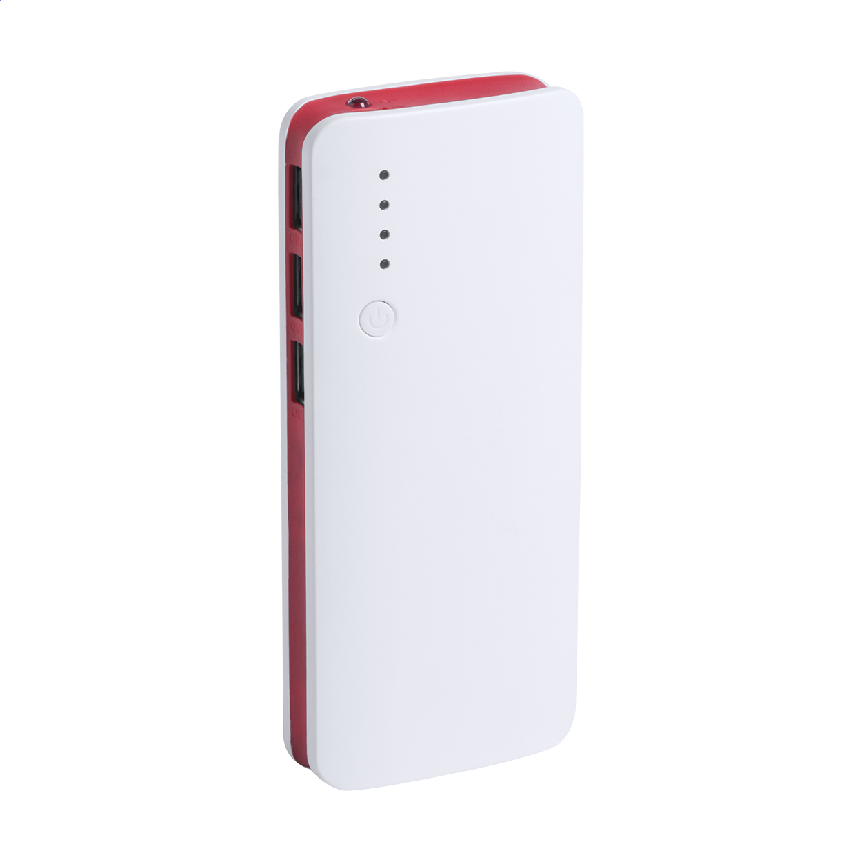 Power bank Tenak in plastica da 10000 mAh con il tuo logo stampato con logo