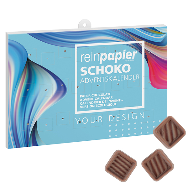Calendario dell'Avvento al Cioccolato Eco-Friendly - Torbole Casaglia stampato con logo