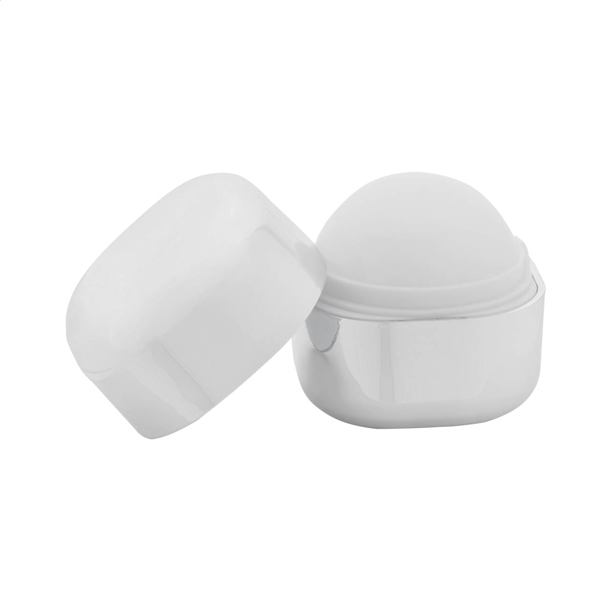 Balsamo labbra Cuboris Shine personalizzato alla vaniglia, SPF 15, a cubo