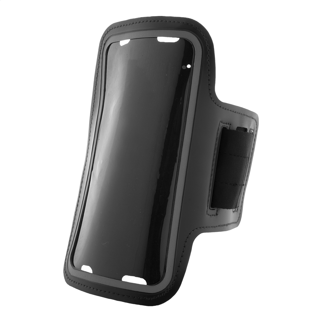 Custodia da braccio per cellulari in PU con finestra touch screen e parte riflettente - Sondalo