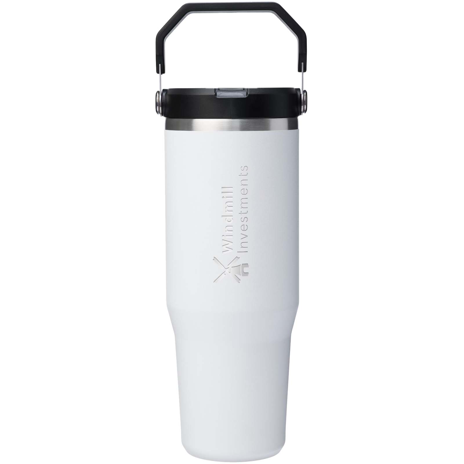 Tazza isolata in acciaio inox Stanley IceFlow™ 2.0 da 890 ml con cannuccia pieghevole