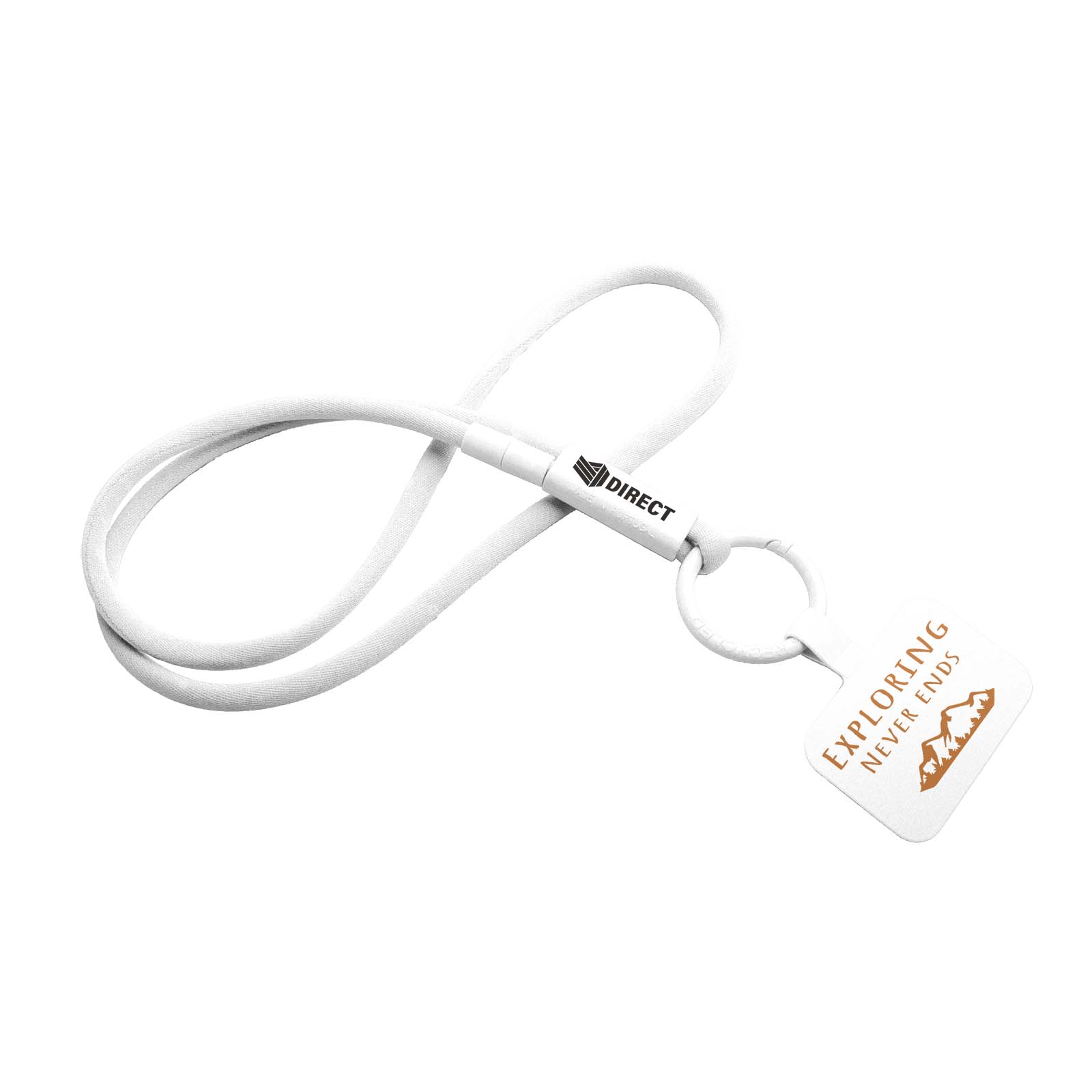 Lanyard porta telefono Tubyard personalizzato in tubetto di plastica riciclata stampato con logo