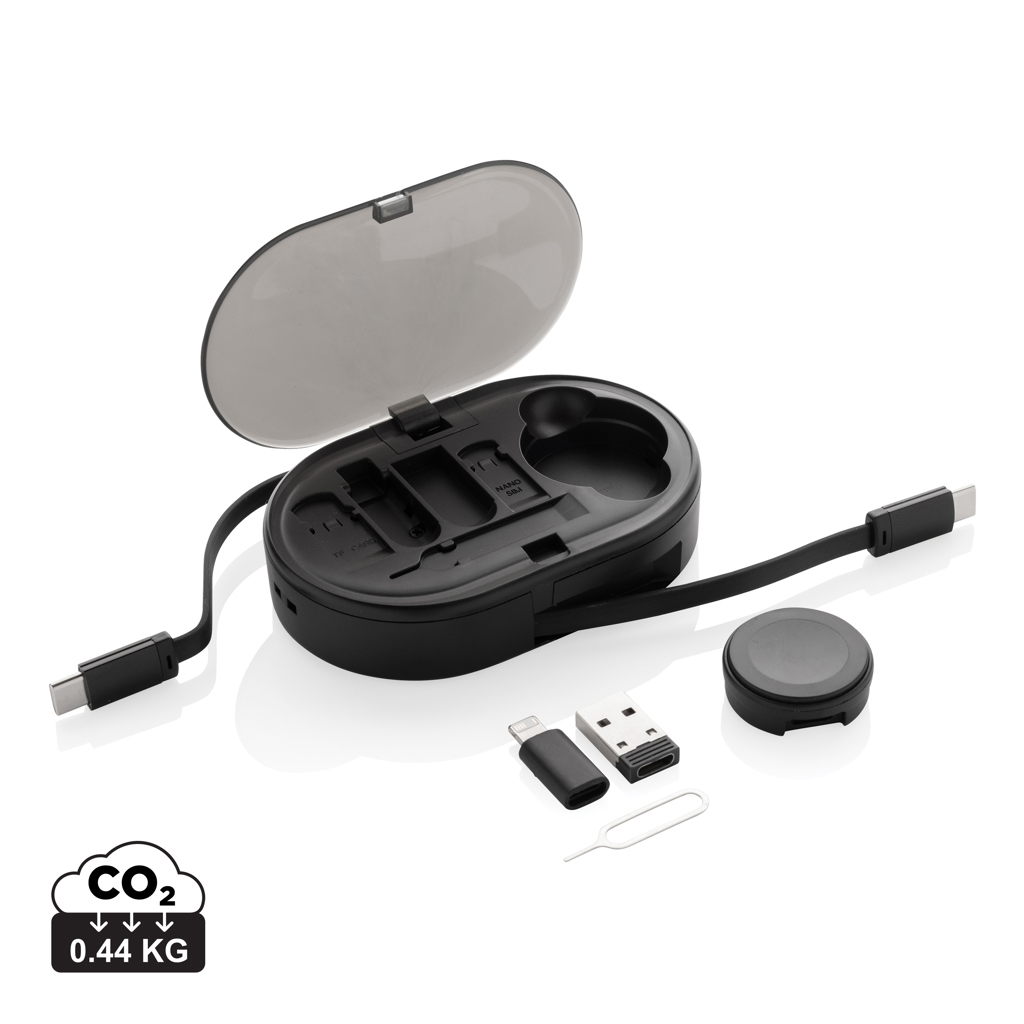 Chargevix RCS set di ricarica multifunzionale 60W in plastica riciclata