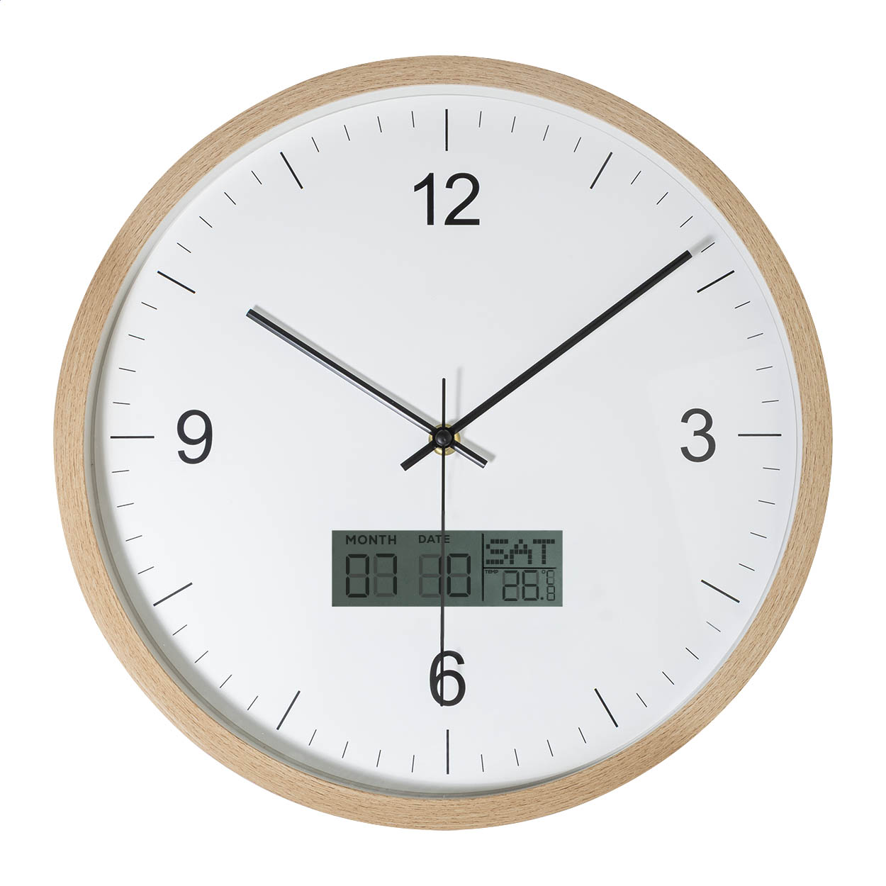 Orologio da Parete EcoDigitale - Piazza al Serchio stampato con logo