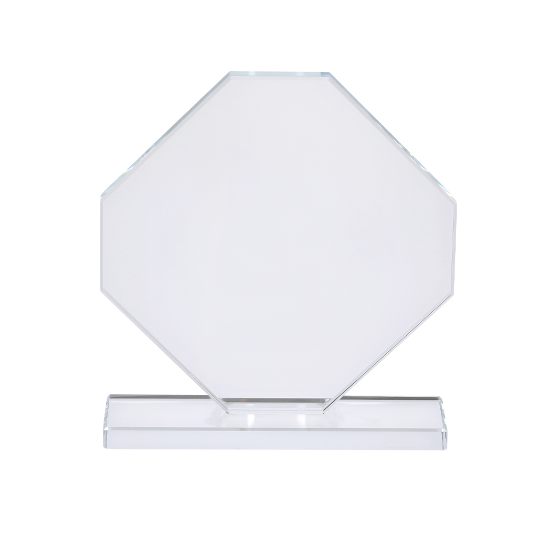 Trofeo Ottagono di Cristallo - Villafranca in Lunigiana stampato con logo